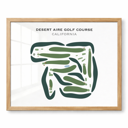 Desert Aire Golf Course, California - Printed Golf Courses