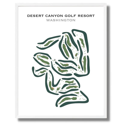 Desert Canyon Golf Resort, Washington - Printed Golf Courses