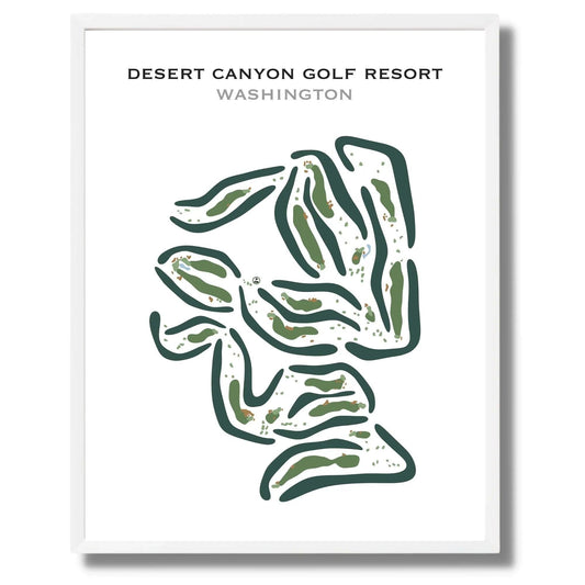 Desert Canyon Golf Resort, Washington - Printed Golf Courses