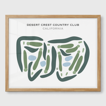 Desert Crest Country Club, California - Printed Golf Courses