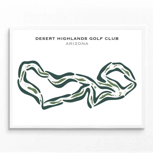 Desert Highlands Golf Club, Arizona - Printed Golf Courses