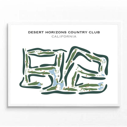 Desert Horizon Country Club, California - Printed Golf Course