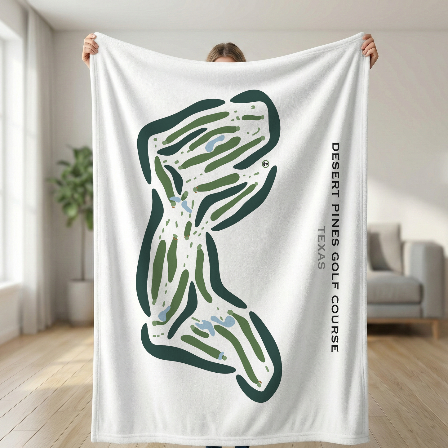 Desert Pines Golf Course, Texas - Printed Golf Courses