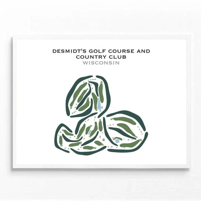 Desmidt's Golf Course & Country Club, Wisconsin - Printed Golf Courses