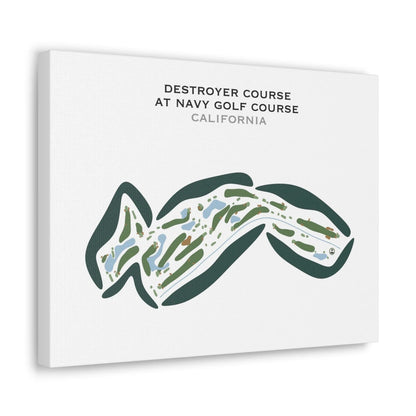 Destroyer Course at Navy Golf Course, California - Printed Golf Courses
