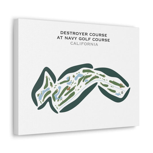Destroyer Course at Navy Golf Course, California - Printed Golf Courses