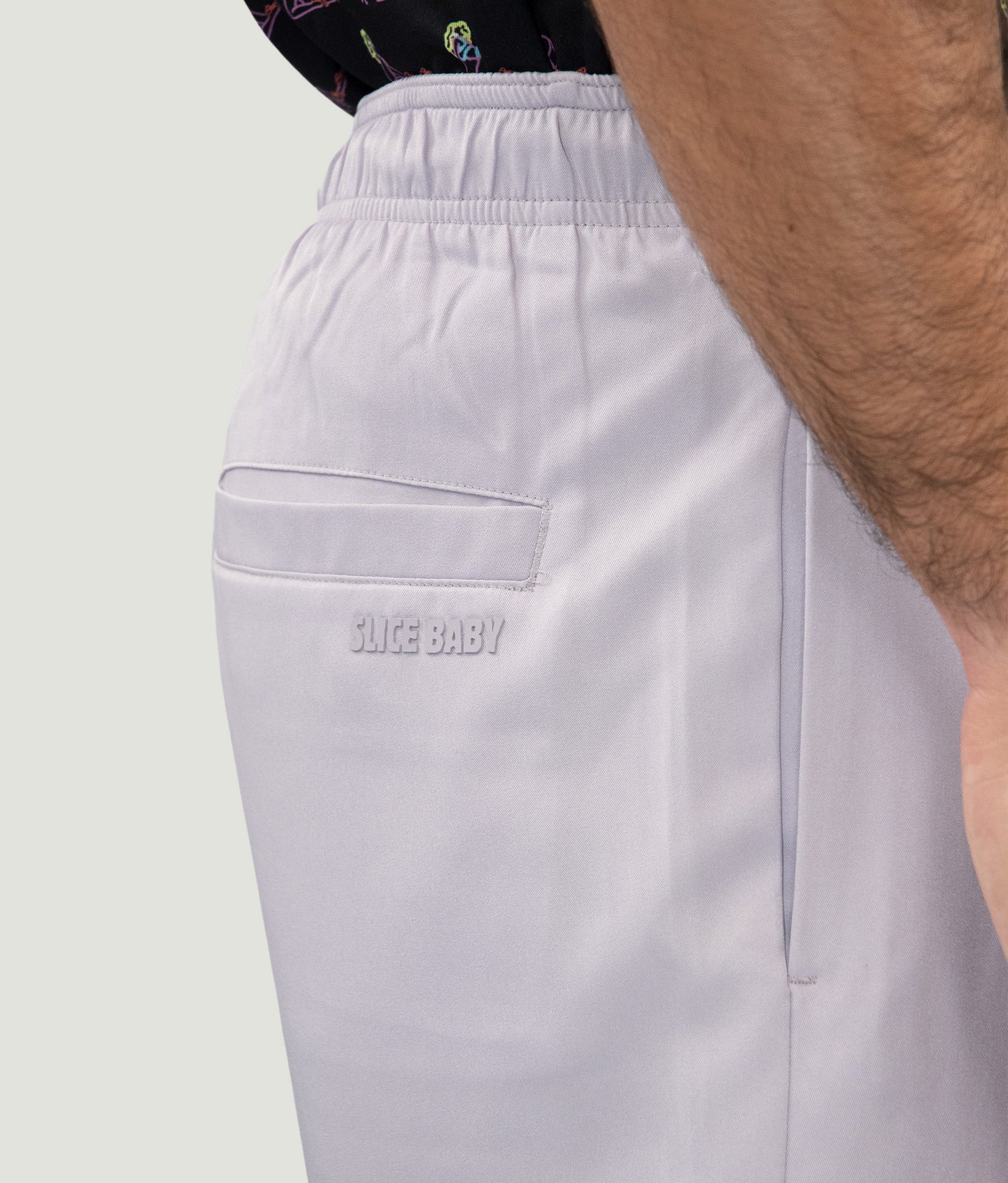Slice & Chill Casual Sports Shorts Lilac