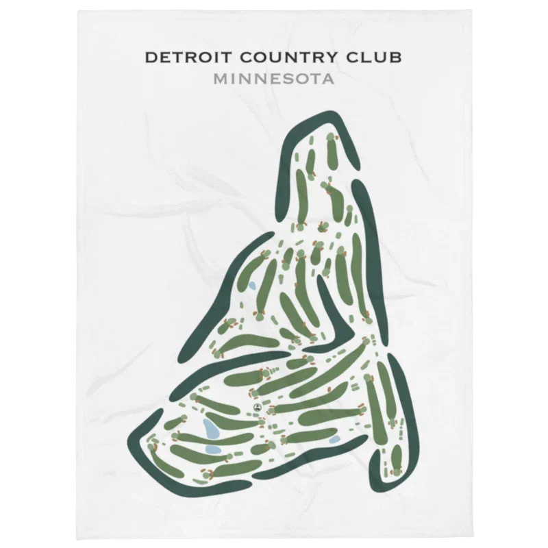 Detroit Country Club, Minnesota - Printed Golf Course