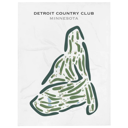 Detroit Country Club, Minnesota - Printed Golf Course