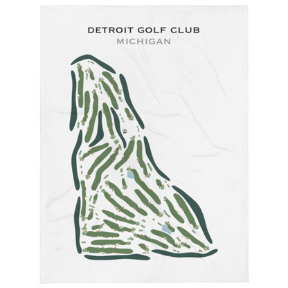 Detroit Golf Club, Michigan - Printed Golf Course
