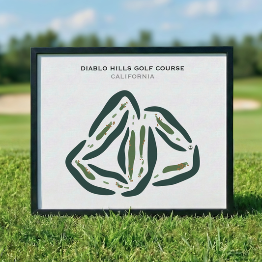 Diablo Hills Golf Course, California - Printed Golf Courses