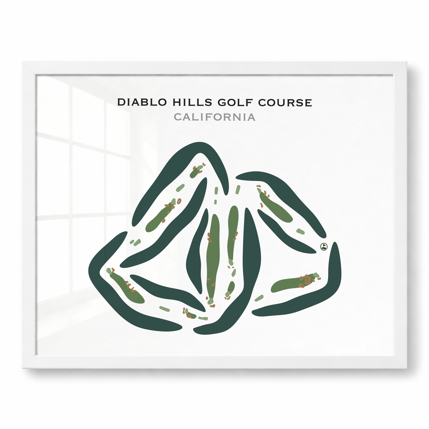 Diablo Hills Golf Course, California - Printed Golf Courses