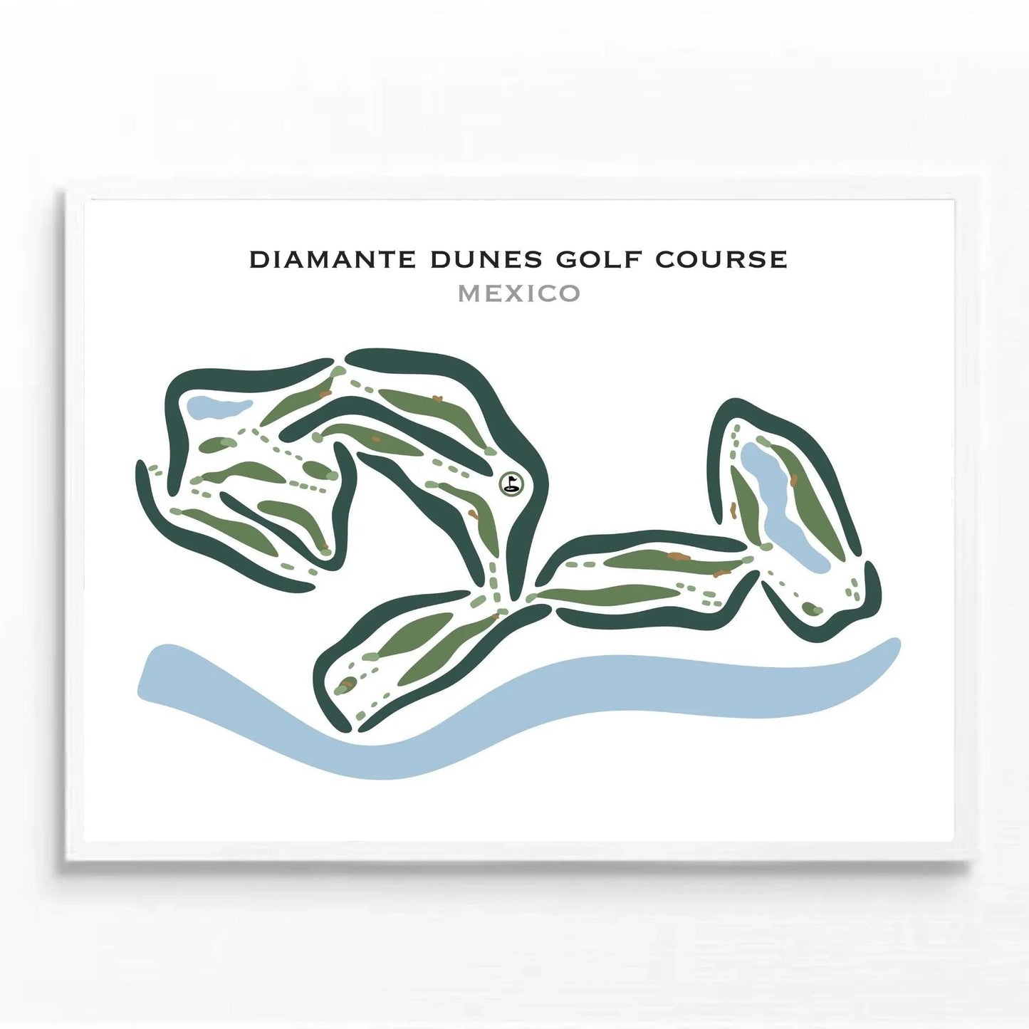 Diamante Dunes Golf Course, Mexico - Printed Golf Courses