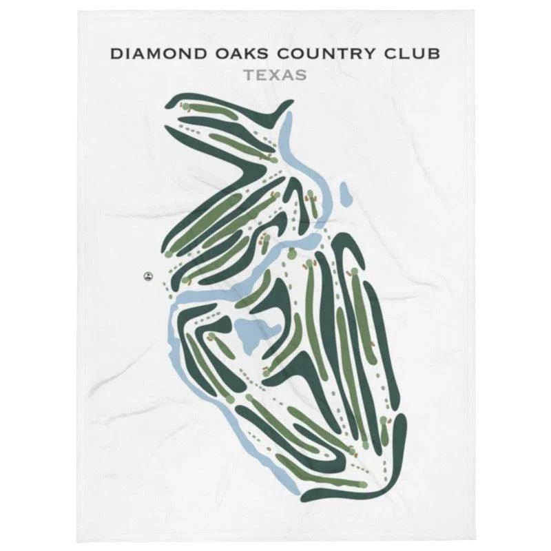 Diamond Oaks Country Club, Texas - Printed Golf Courses
