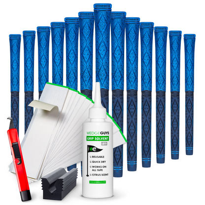 Wedge Guys Diamond Hybrid Golf Grips Bundle 13-Pack - Standard Midsize Oversize