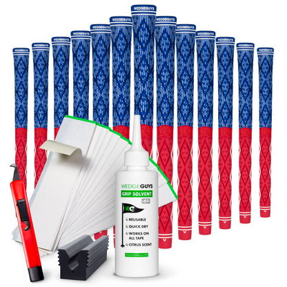 Wedge Guys Diamond Hybrid Golf Grips Bundle 13-Pack - Standard Midsize Oversize