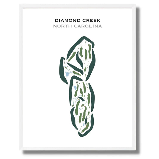 Diamond Creek, North Carolina - Printed Golf Courses