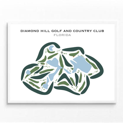 Diamond Hill Golf & Country Club, Florida - Printed Golf Courses