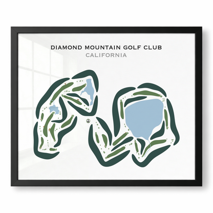 Diamond Mountain Golf Club, California - Printed Golf Courses
