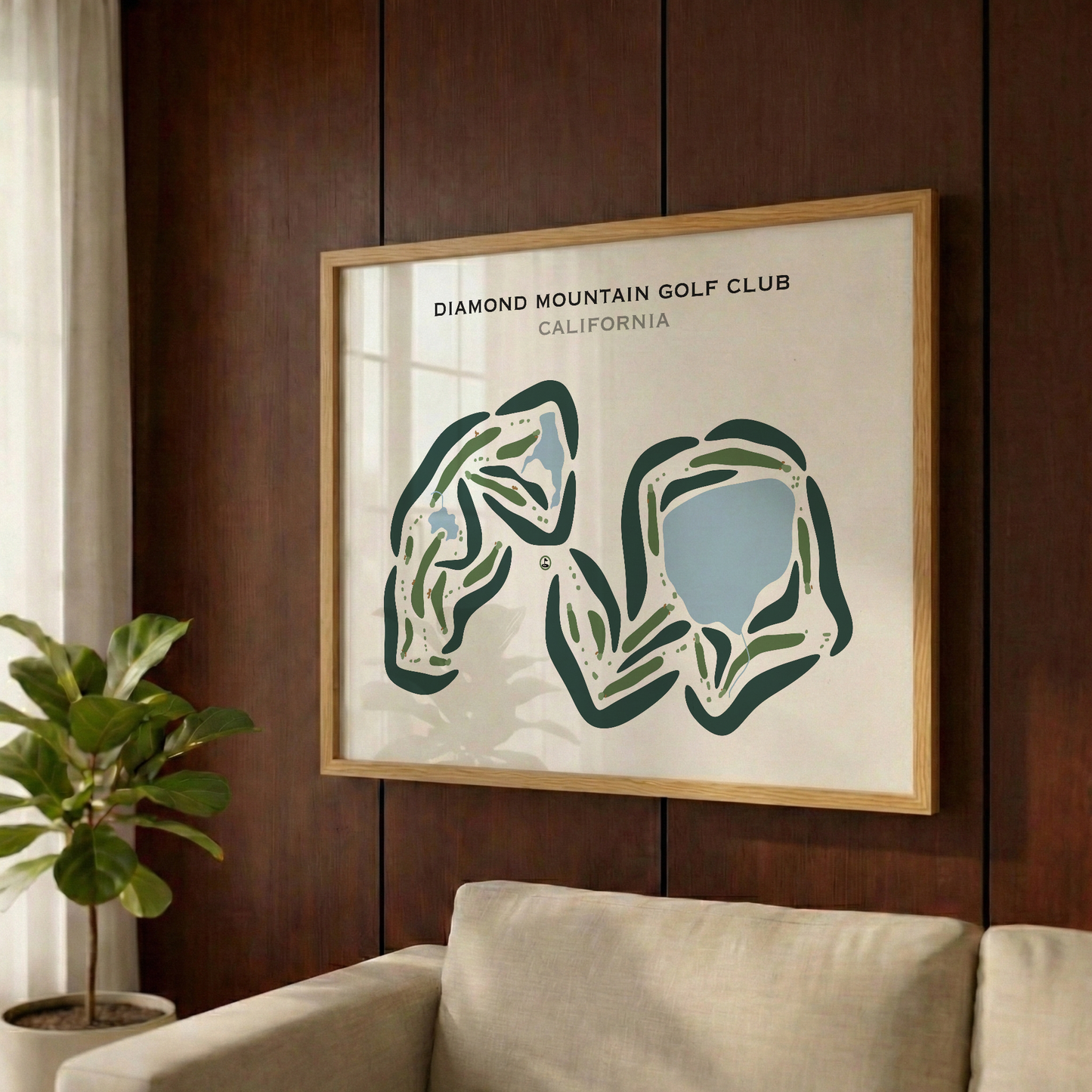 Diamond Mountain Golf Club, California - Printed Golf Courses