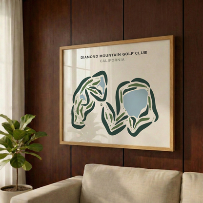 Diamond Mountain Golf Club, California - Printed Golf Courses