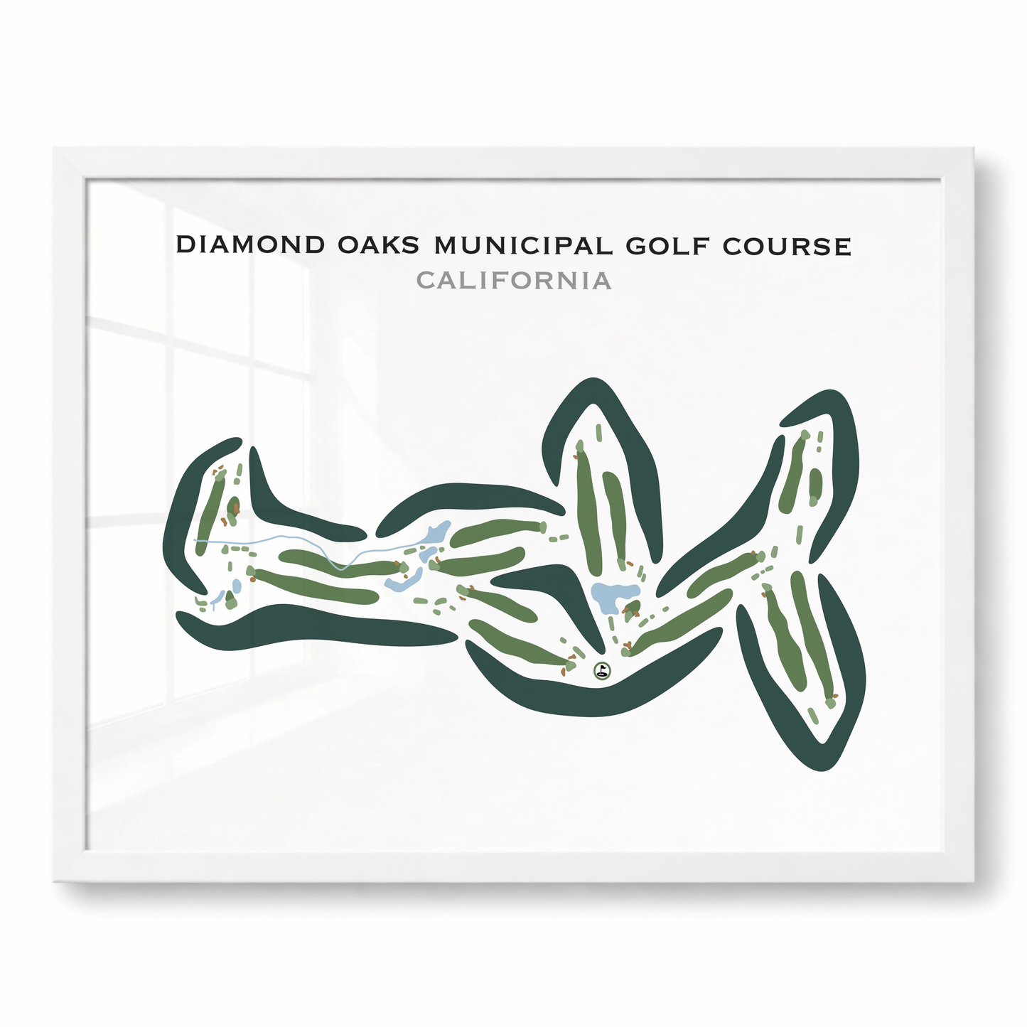 Diamond Oaks Municipal Golf Course, California - Printed Golf Courses