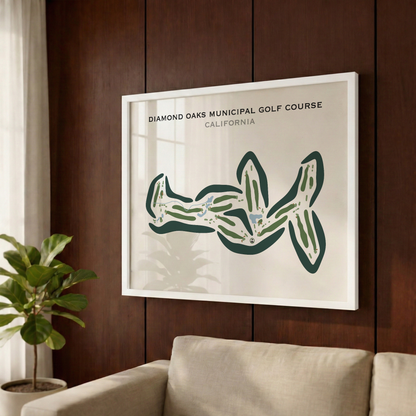 Diamond Oaks Municipal Golf Course, California - Printed Golf Courses