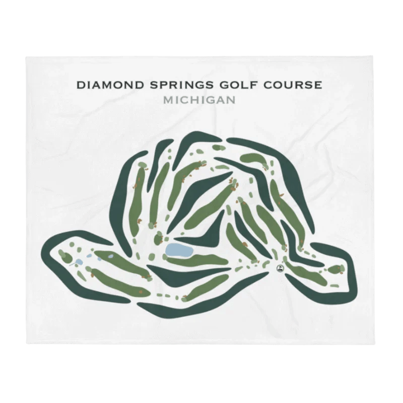 Diamond Springs Golf Course, Michigan - Printed Golf Courses