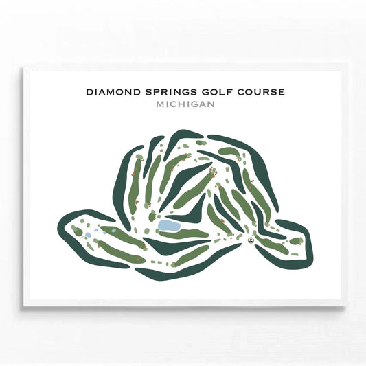 Diamond Springs Golf Course, Michigan - Printed Golf Courses