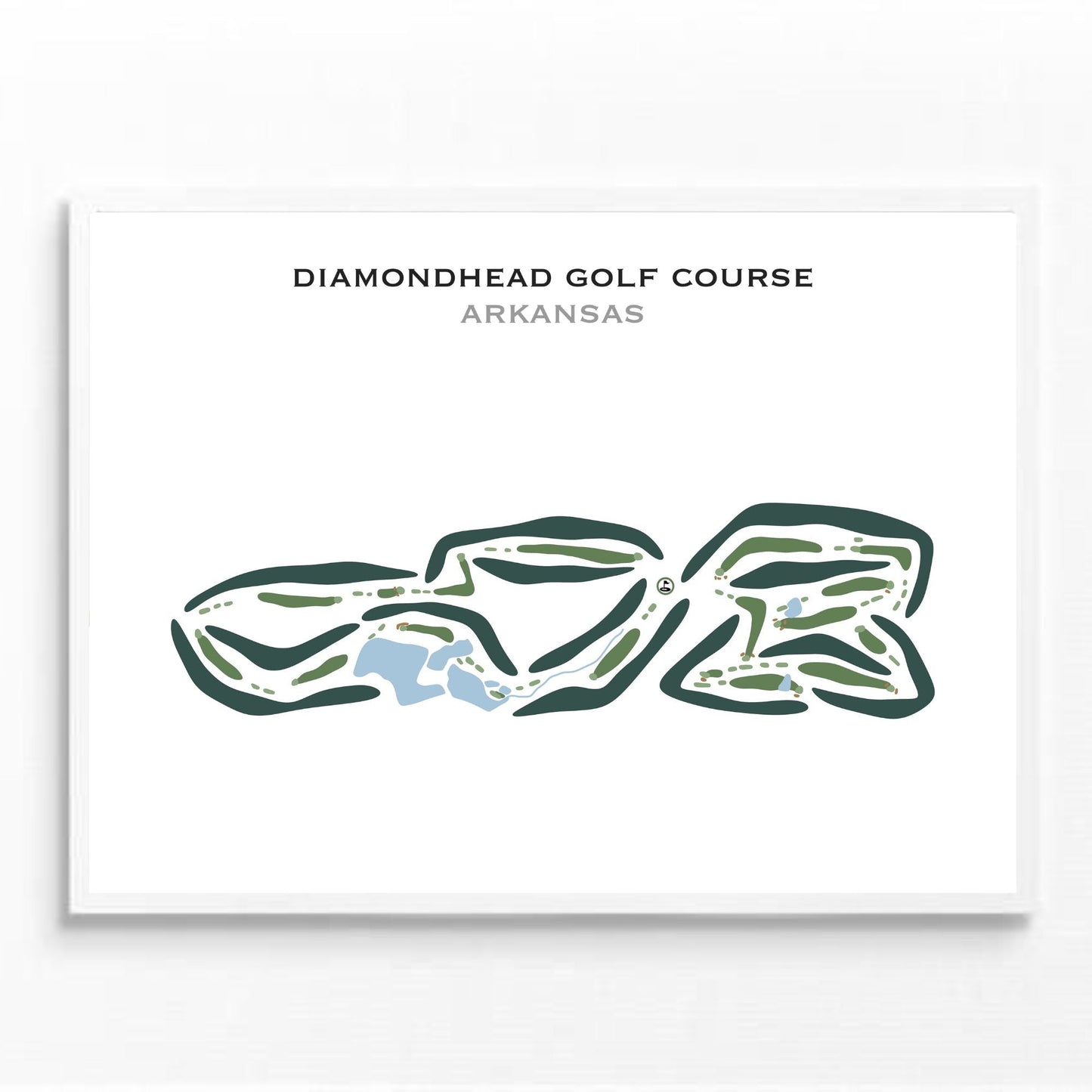 Diamondhead Golf Course, Arkansas - Printed Golf Courses
