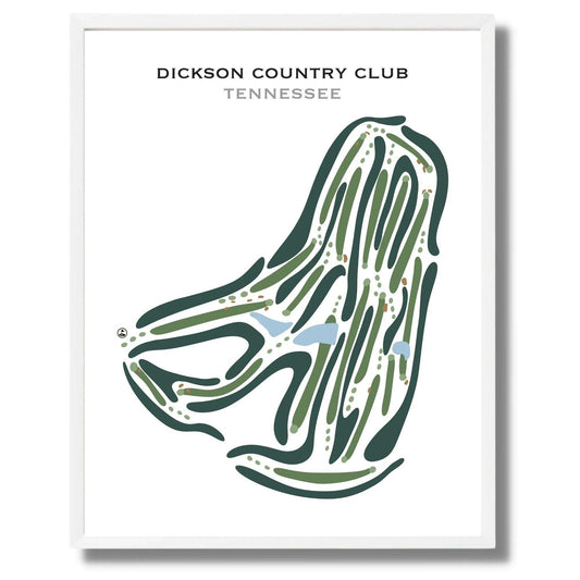 Dickson Country Club, Tennessee - Printed Golf Courses