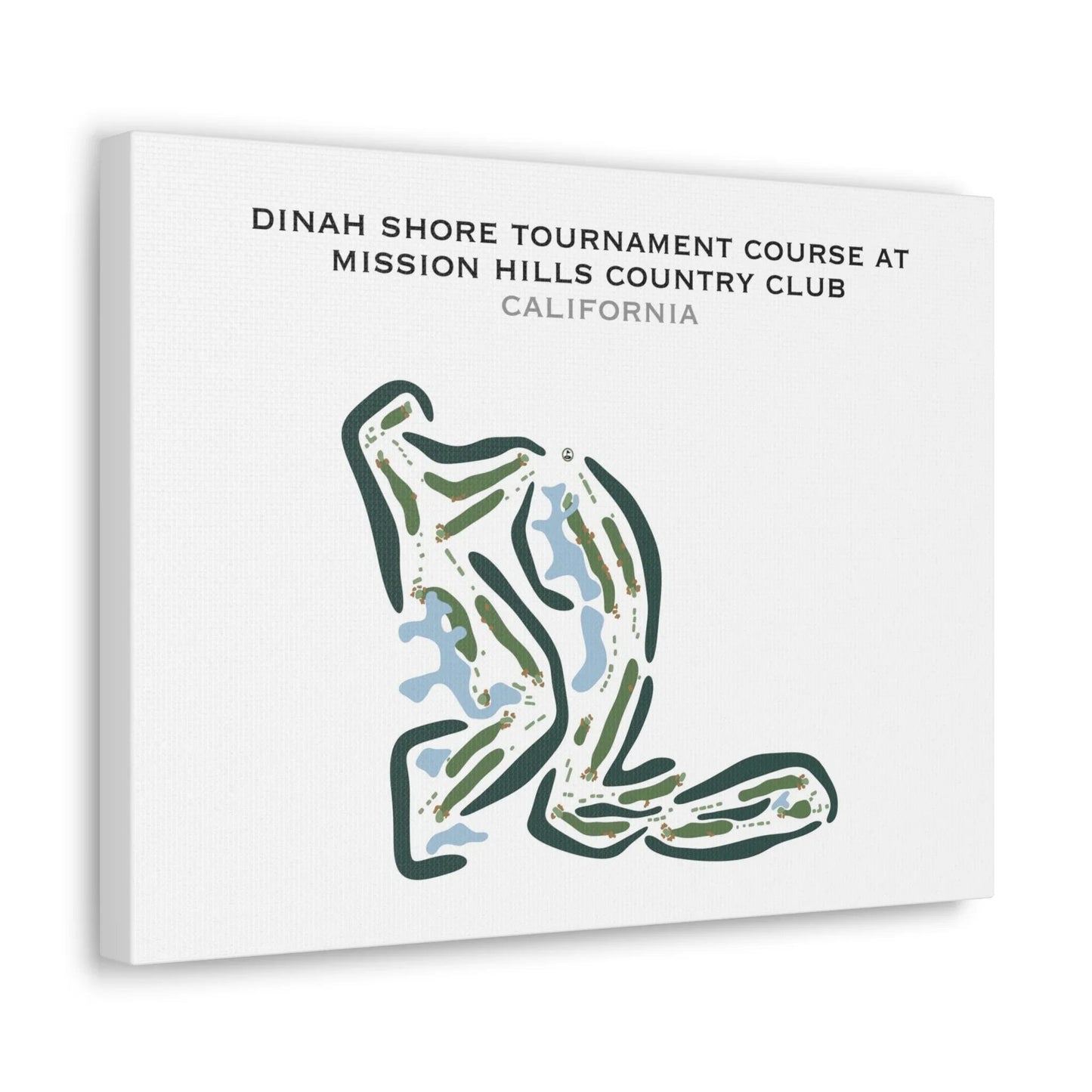 Dinah Shore Tournament at Mission Hills Country Club, California - Printed Golf Courses