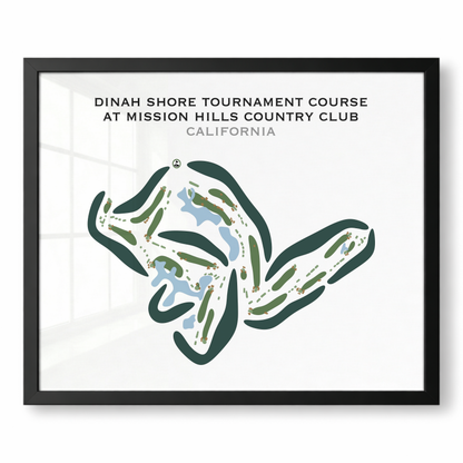Dinah Shore Tournament Course at Mission Hills Country Club, California - Printed Golf Courses