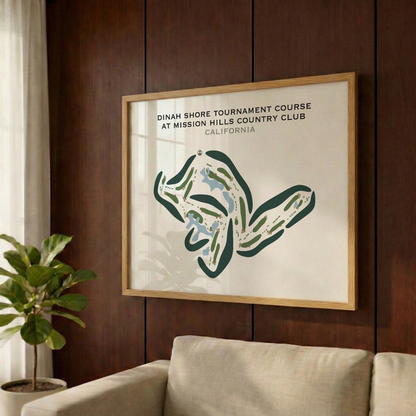 Dinah Shore Tournament Course at Mission Hills Country Club, California - Printed Golf Courses