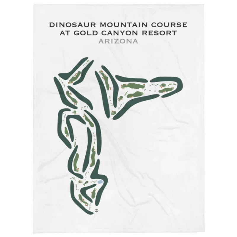 Dinosaur Mountain Golf Course at Gold Canyon Golf Resort, Arizona - Printed Golf Courses