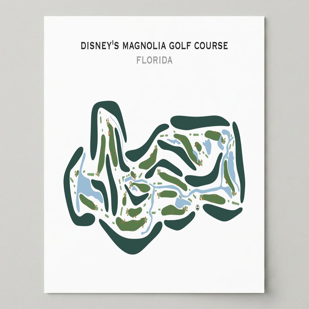 Disney's Magnolia Golf Course, Florida - Printed Golf Courses