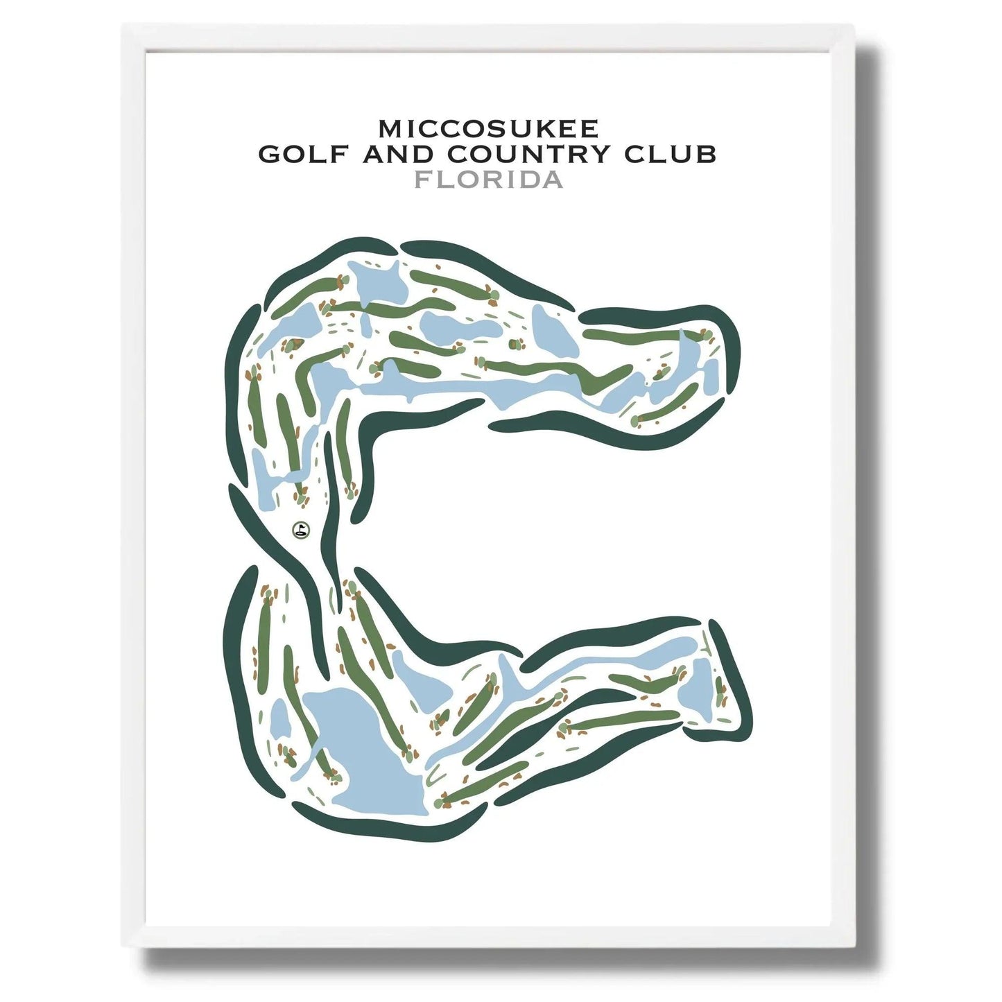 Miccosukee Golf & Country Club, Florida - Printed Golf Courses