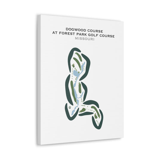 Dogwood Course at Forest Park Golf Course, Missouri - Printed Golf Courses