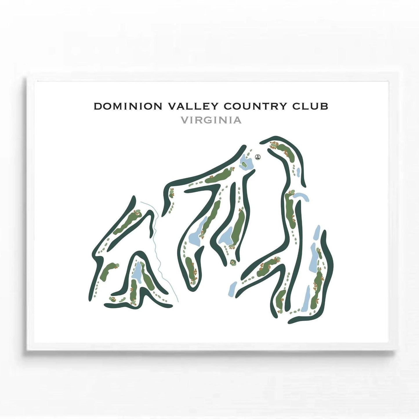 Dominion Valley Country Club, Virginia - Printed Golf Courses