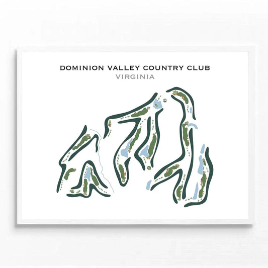 Dominion Valley Country Club, Virginia - Printed Golf Courses