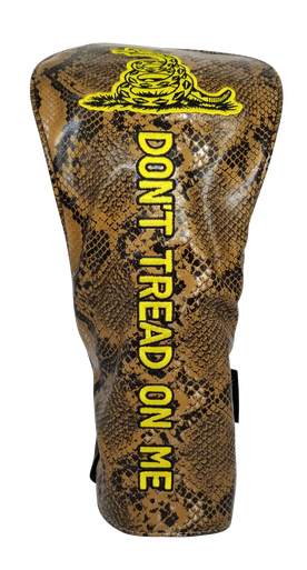 Don't Tread On Me Embroidered Snakeskin Driver Headcover by ReadyGOLF