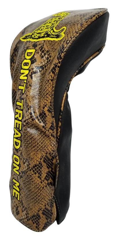 Don't Tread On Me Embroidered Snakeskin Driver Headcover by ReadyGOLF