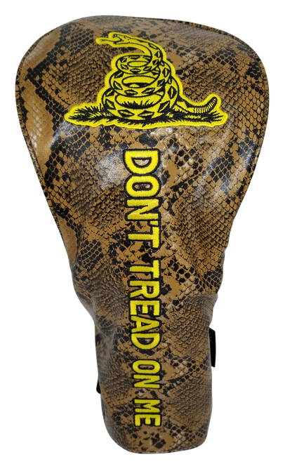 Don't Tread On Me Embroidered Snakeskin Driver Headcover by ReadyGOLF