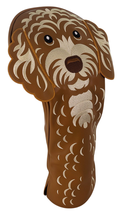 Doodle Embroidered Classic Driver Headcover by ReadyGOLF - Golden