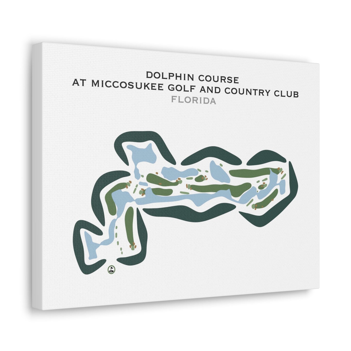 Dolphin Course at Miccosukee Golf & Country Club, Florida - Printed Golf Courses