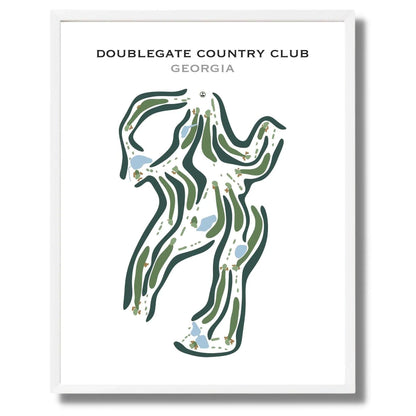 Doublegate Country Club, Georgia - Printed Golf Courses