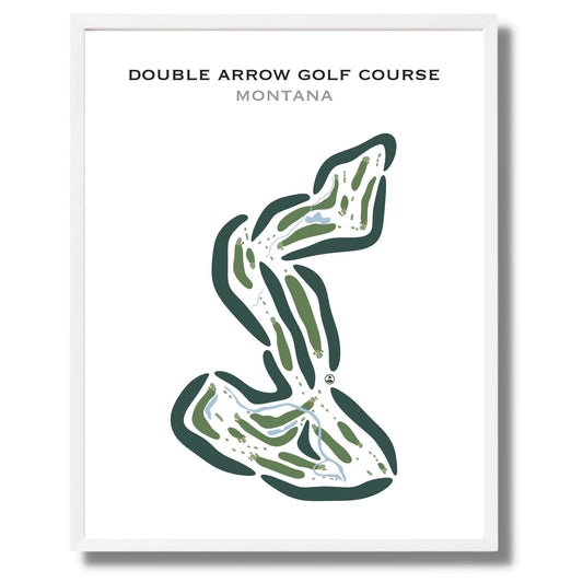 Double Arrow Golf Course, Montana - Printed Golf Courses