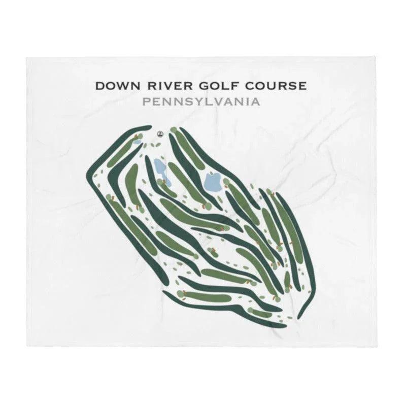 Down River Golf Course, Pennsylvania - Printed Golf Courses