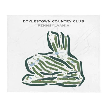 Doylestown Country Club, Pennsylvania - Printed Golf Course