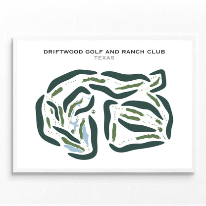 Driftwood Golf and Ranch Club, Texas - Printed Golf Courses